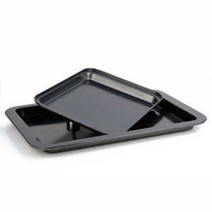 KCASA KC-OP03 Stainless Steel Non-stick Rectangular Cake Mold Bread Cookie Sheet Tray Oven Pan