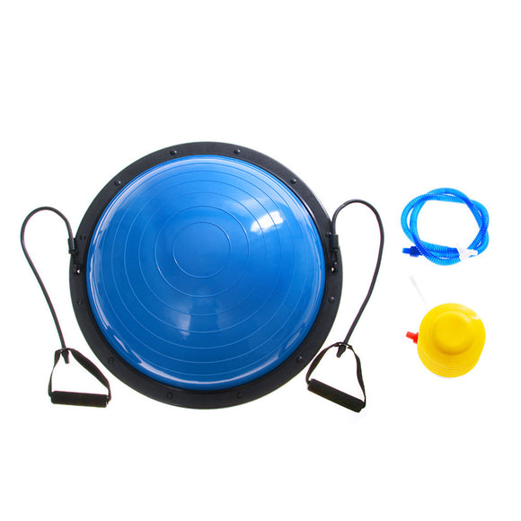 23inch Yoga Half Ball Portable Lightweight Balance Trainer Fitness Strength Exercise Workout Ball With Pump