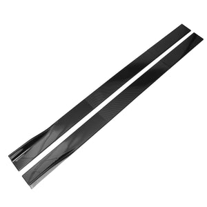 86.6'' Carbon Black Car Side Skirt Sideskirts Extension For LEXUS IS200T IS250 IS350