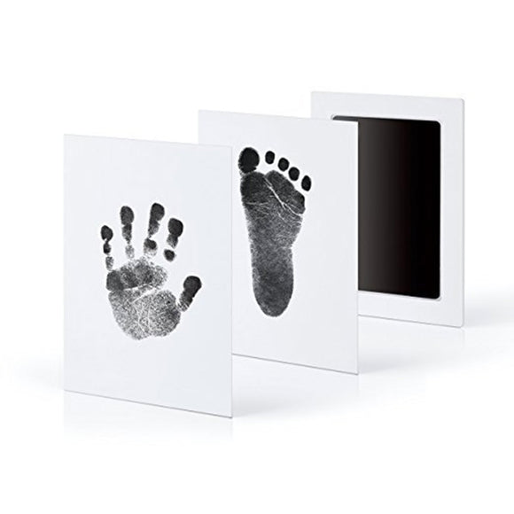 Newborn Baby Handprint Footprint Photo Frame Kit Non-Toxic Clean Touch Ink Pad