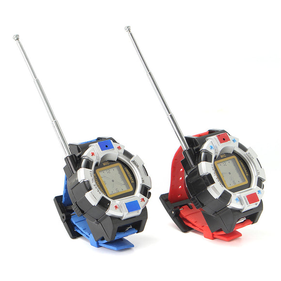 2PCS Children Wrist Watch 100M Radio Walkie Talkie Toys Kids Camouflage