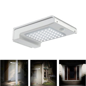 2W Solar Powered 49 LED Motion Sensor Wall Light Waterproof Outdoor Garden Security Lamp