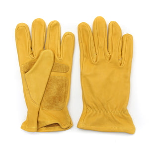 Leather Yellow Motorcycle Motorbike Multifunction Racing Gloves M L XL XXL