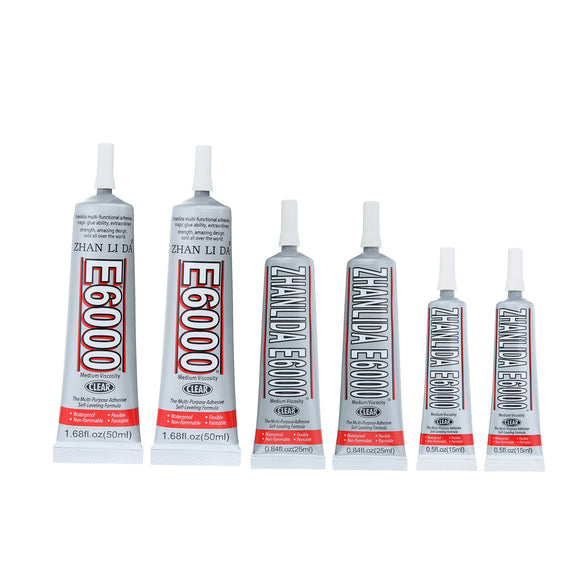 ZHANLIDA 15/25/50ml E6000 B6000 Adhesive Transparent Glue for RC Models