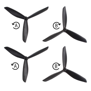 4pcs Hubsan H109S X4 Spare Parts Upgraded Triangle Propellers Blade CW CCW