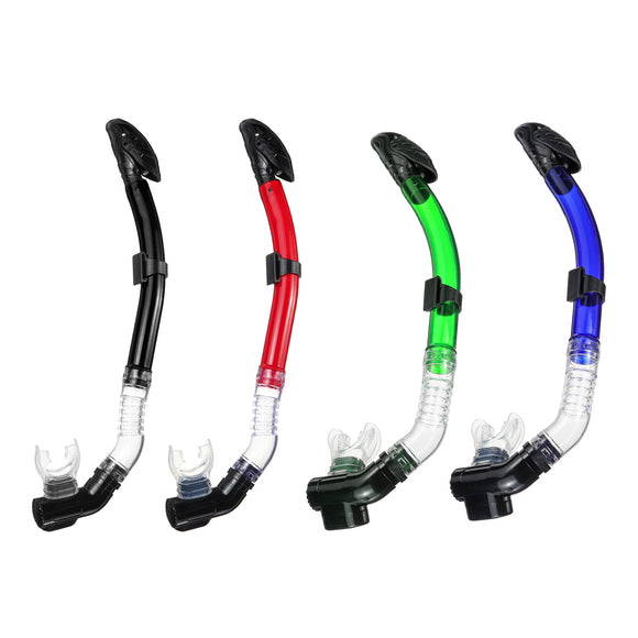 Silicone Scuba Swimming Diving Snorkel Full Dry Venting Underwater Free Breathing Tube Breather Pipes