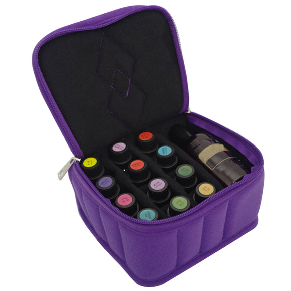 12+1 Bottles 5~15ml & 150ml Essential Oils Case Storage Holder Aromatherapy Travel Carrying Bag