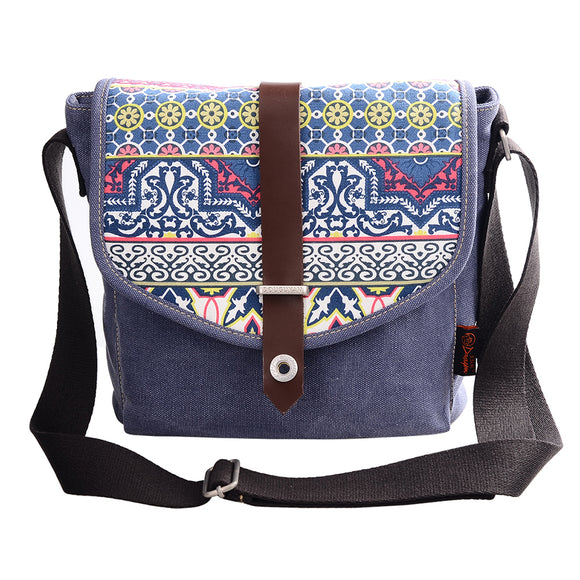 Women Leisure National Printing Crossbody Bag