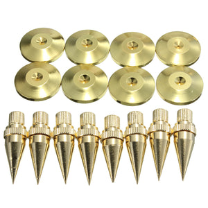 8PCS M6*36 Speaker Spike Isolation Spike Stand Foot Speaker Cone Base Pads