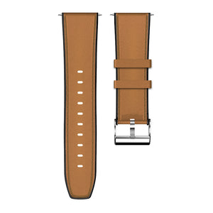 Kospet 24MM Head Layer Cowhide Silicone Watch Band Strap for Smart Watch Kospet Optimus Pro Optimus Hope Brave Lite