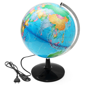 32cm Illuminated World Globe Geographic Terrestrial Tellurion Globe Electric LED Light