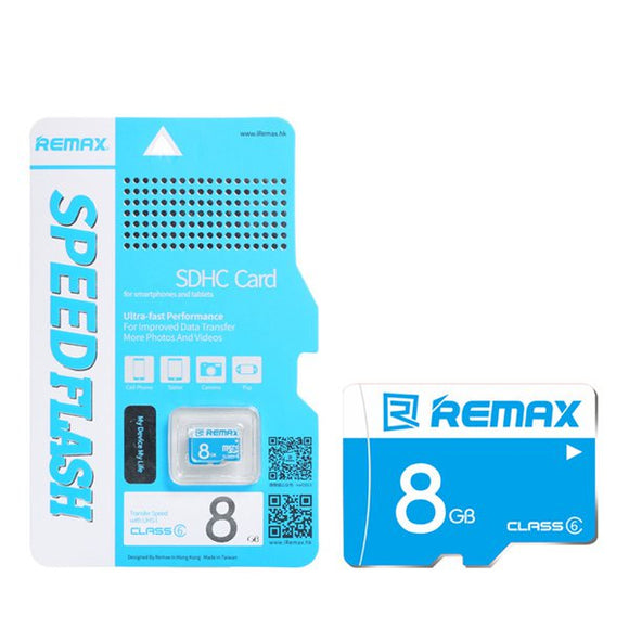Remax Original 8GB Class 6 High Speed Memory Card TF Card for Mobile Phone