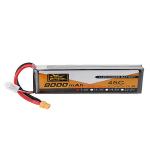 ZOP Power 7.4V 8000mAh 45C 2S Lipo Battery XT60 Plug for RC Quadcopter FPV Drone