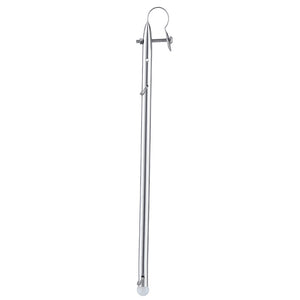 14 Inch Stainless Steel Rail Clamp Flag Staff Pole for Flagpole