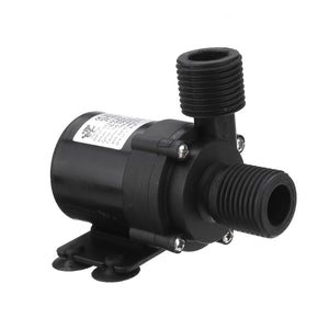 24V/12V Hot Water Pump for Circulating Micro DC Water Pump With 1/2 Inch Threaded Multifunction Brushless Quiet Submersible Pump Electromagnetic Booster Pump