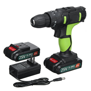 Multifunctional 2 Speed 3 in 1 25V Cordless Electric Screwdriver Impact Hand Drill