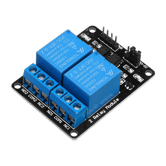 2 Channel Relay Module 12V with Optical Coupler Protection Relay Extended Board For Arduino MCU