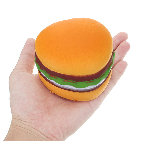 Squishy Love Heart Hamburger 8cm Burger Soft Slow Rising 8 Seconds Bread Collection Gift Decor Toy