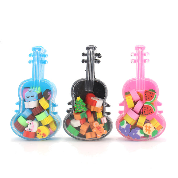 Cute Animal Eraser Creative DIY Violin Beaded Eraser