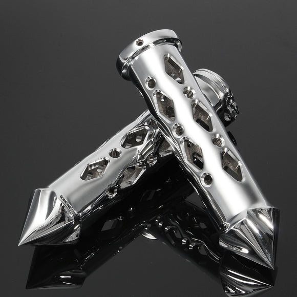 7/8inch Chrome Handlebar Hand Grip Grips For Suzuki/Honda/Yamaha/Kawasaki Motorcycle