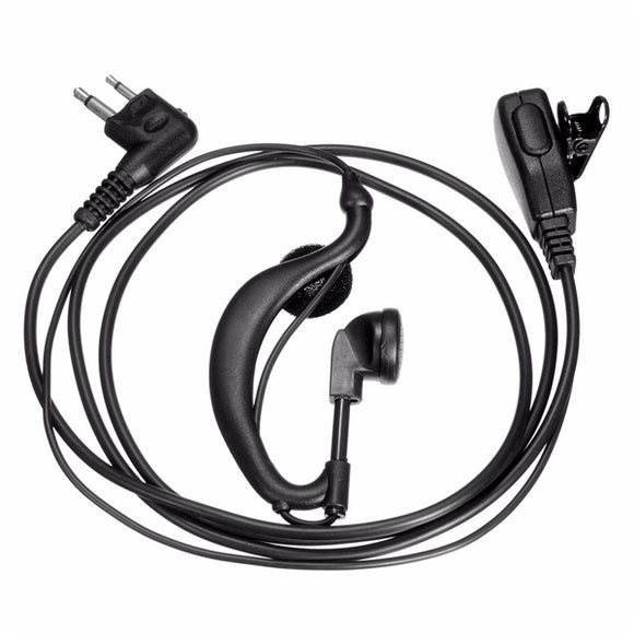 G-Shape Headset Earpiece with Mic for Motorola Radio Walkie Talkie CP040 2 Pins