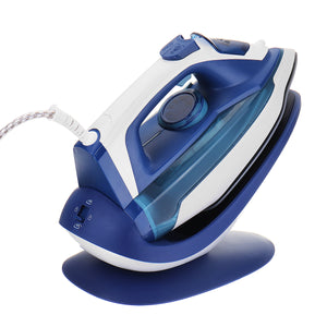 Electric Steam Iron with Charging Base 5 Level Temperature Control Overheat Protection Steam Clothes