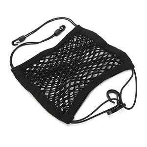 31cm*27cm Universal Inter Car Seat Pouch Elastic Nylon Mesh Debris Bags Rear Cargo Storage Bag