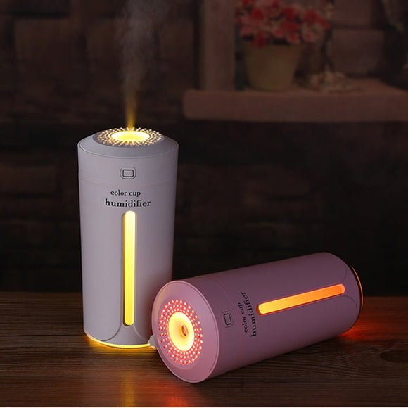 DC 5V 5W USB Ultrasonic Aroma Humidifier Night Light Cup Mini Air Essential Oil Diffuser Purifier