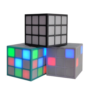 Bluetooth Wireless Handfree Magic Cube Speaker 36 LED Colorful Light Music AUX