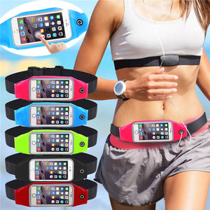 Universal Waterproof Waist  Phone Bag Case Sport GYM Outdoor Workout for iPhone 7 7 Plus Samsung