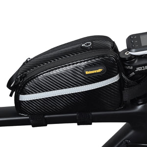 BIKIGHT Nylon Waterproof Bike Bicycle Frame Front Tube Cycling Storage Bag For MTB Road Bike