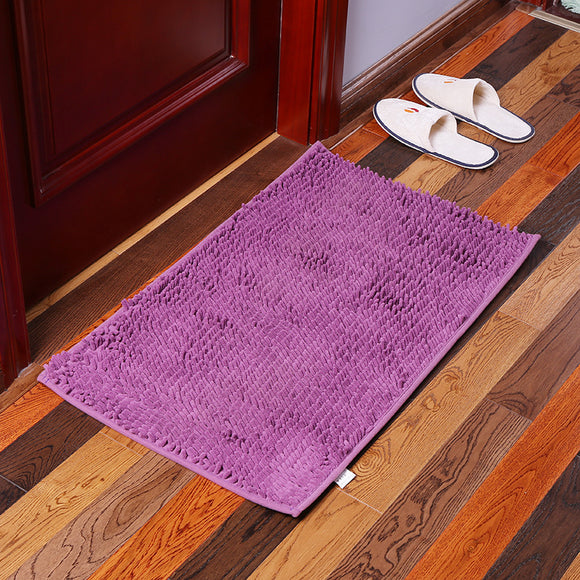 KCASA KC-333 40x60cm Chenille Fine Hair Soft Mat Machine Washable Bathroom Anti Slip Absorbent Mat