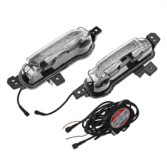 Pair Dual Color Car Daytime Running Lights Fog Lamp for Suzuki Vitara 2015-2018