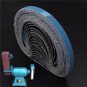 20pcs 330mm x 10mm 60 Grit Abrasive Sanding belts