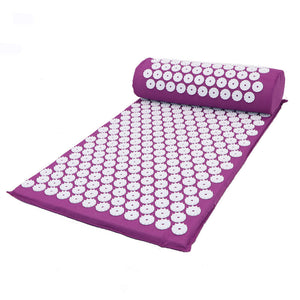 Claite Acupuncture Massager Cushion Pillow Head Back Pain Relieve Stress Relaxation Pad Fitness Yoga Mats