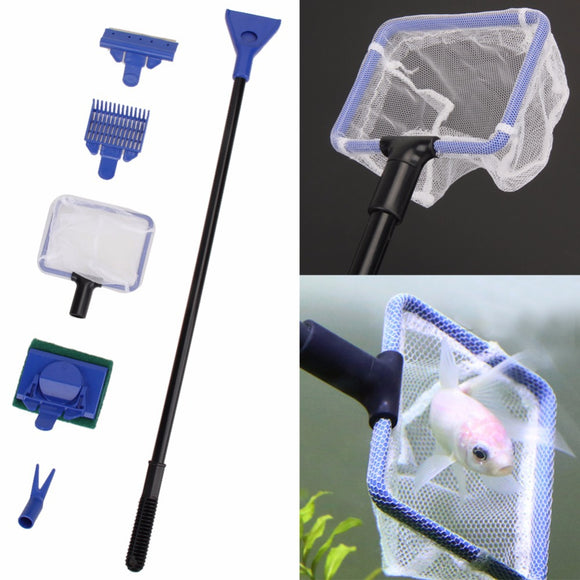 Aquarium Tank Cleaning Kit Sponge Brush Glass Aquatic Cleaning Tools Pet Sypplies