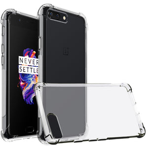 Transparent Anti-Drop Anti-Scratch Soft TPU Protective Back Case For OnePlus 5