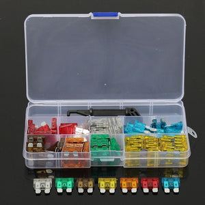 100pcs Assorted Auto Car Motorcycle Standard Blade Fuse 5A 7.5A 10A 15A 20A 25A 30A