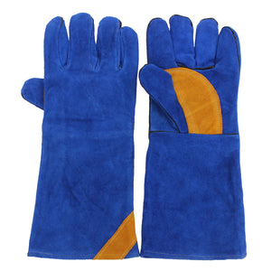 16inch Pair Long Heavy Duty Double Reinforced Palm Welding Gauntlets Welder Gloves