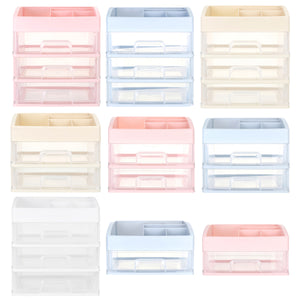 1/2/3 Layers Plastic Desktop Organizer Drawer Makeup Holder Box Make Sundry Storage Box Container