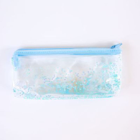 Creative Stationery Pencil Case Korean Transparent Sequins Stationery Box Student Supplies