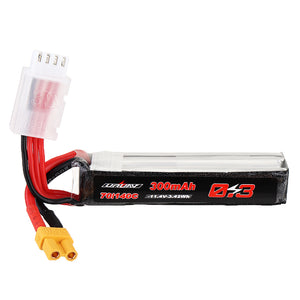 URUAV 11.4V 300mAh 70C/140C 3S Lipo Battery XT30 Plug for RC FPV Racing Drone