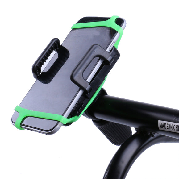 Universal Bike Motorcycle Pram Shockproof Phone Holder With Silicone Bandage for Phone 3.5-6.5