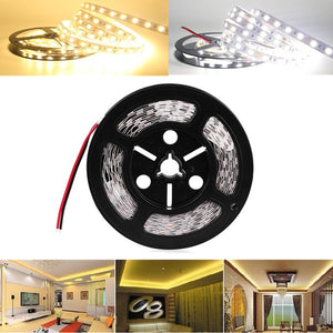 5M SMD5054 Waterproof High Power 300LEDs Flexible Strip Light Warm White Pure White DC12V