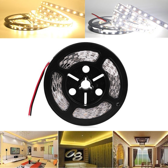 5M SMD5054 Waterproof High Power 300LEDs Flexible Strip Light Warm White Pure White DC12V