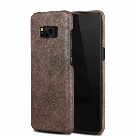 Bakeey Retro Soft PU Leather Ultra Thin Shockproof Case Back Cover For Samsung Galaxy S8 Plus