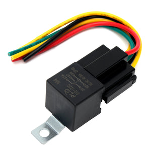 5pc 12V 30 40 Amp SPDT Automotive Relay With Wires And Harness Socket