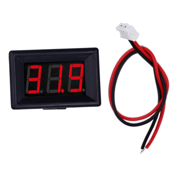 Voltage LED Display 0.36 Inch 2/3 Wires Digital Voltmeter DC 2.4V-30V Panel Volt Meter for Battery Tester RC Drone Car Motorcycle