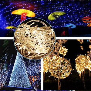 KCASA Led Lights String Lights Flashing Party Christmas Decorations Light String 10Meters 100Lights