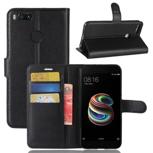 Bakeey Litchi Flip Wallet Card Slots Bracket PU Leather Case For Xiaomi Mi 5X Mi5x / Xiaomi Mi A1